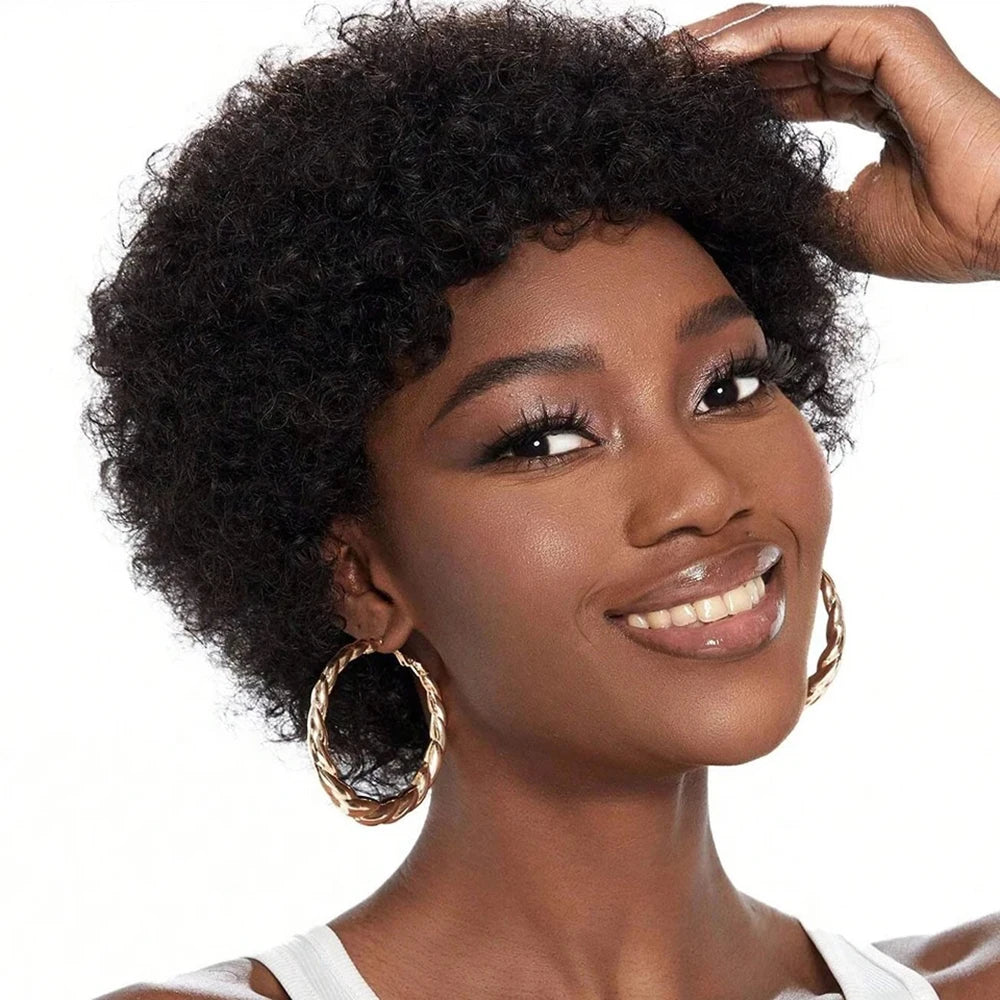 Peluca Pixie Rizada Afro