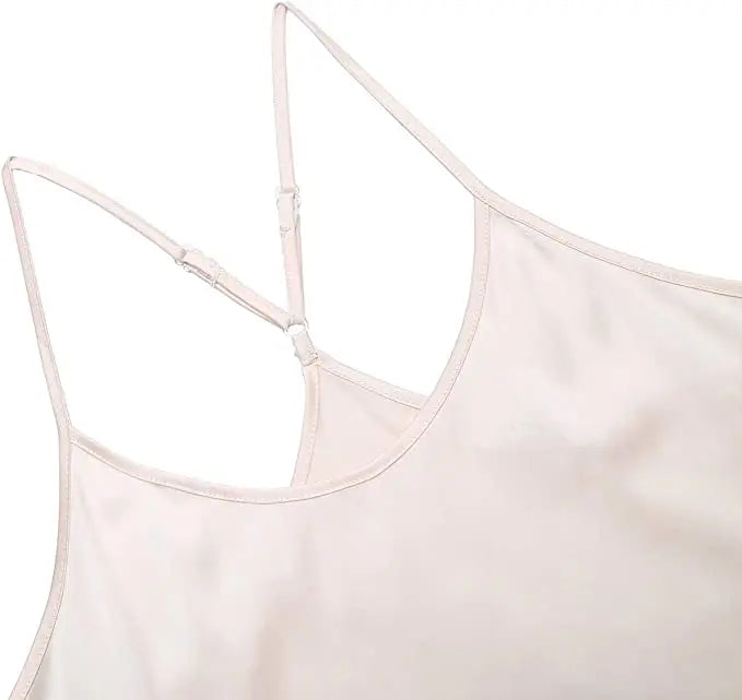 Conjuntos de pijama de satén y encaje sexy para mujer, ropa de dormir, tops sin mangas + pantalones cortos, conjuntos de 2 piezas de pijama para mujer