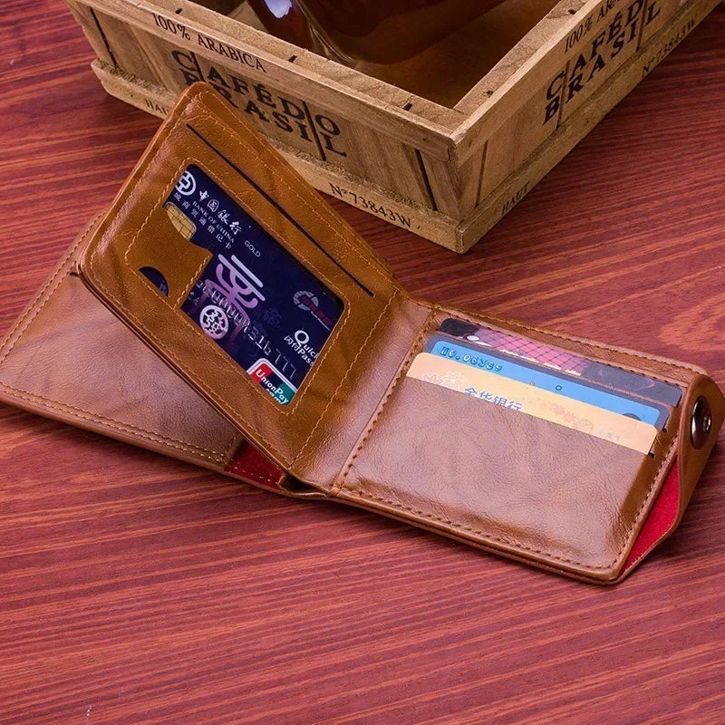 Carteras de moda con patrón de billetes de 100 dólares estadounidenses, tarjetero de cuero para fotos de gran capacidad para hombre
