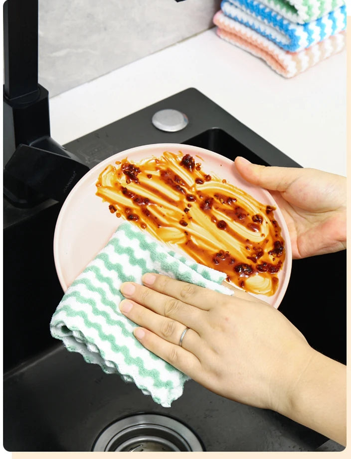 Toalla de Microfibra para Cocina – Absorbente, Antiadherente y de Secado Rápido