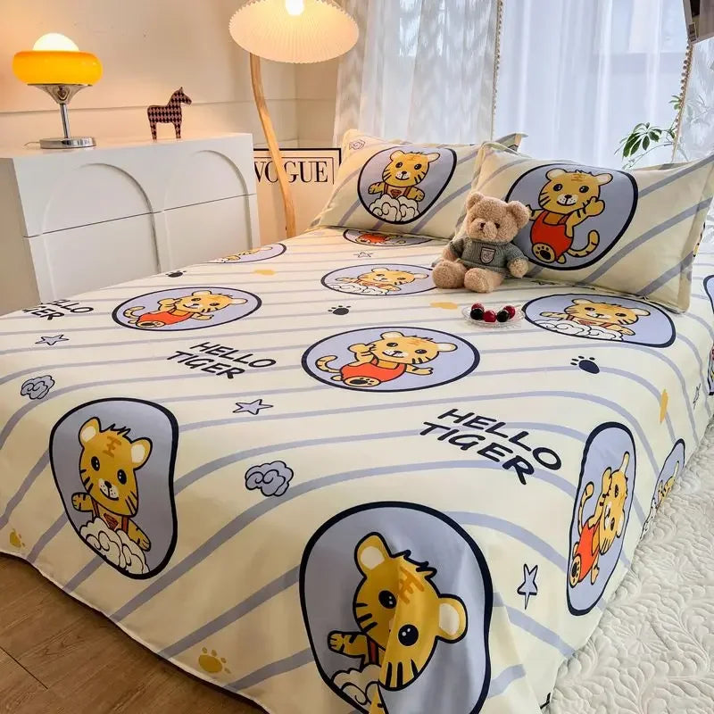 Vakre og fine lakenmønstre med rike farger for studentboliger Enkeltseng Dobbeltsenger Enkelt sengetøy