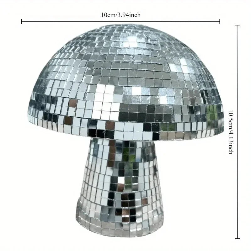 Espejo Disco Ball Seta Reflejante Artesanía de Decoración del Hogar Adornos de Seta Decoración de Atmósfera para Bar Miniaturas