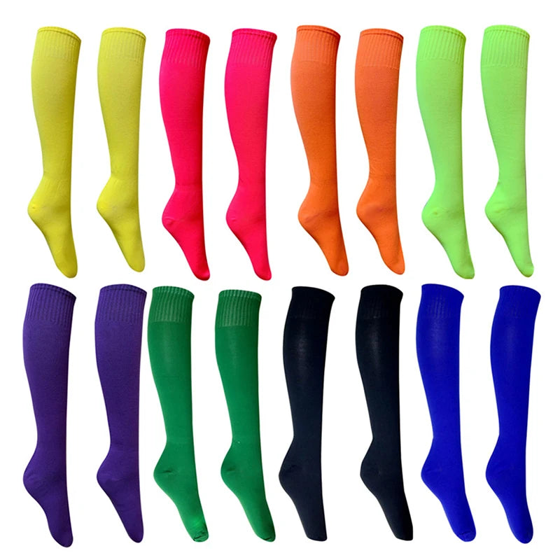 Calcetines deportivos de fútbol al aire libre, rugby, transpirables, de rodilla, para voleibol, béisbol, hockey, calcetines largos para adultos