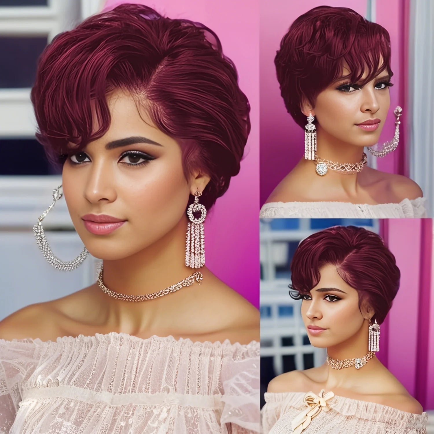13×4 Lace Front Pixie Wig