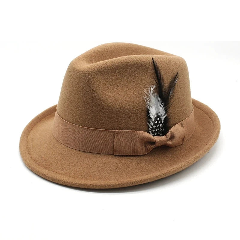 Sombrero de fieltro con lazo