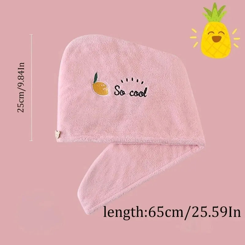1 bonnet de bain super absorbant et doux pour sécher rapidement les cheveux. Serviette de bain pour femmes et filles.