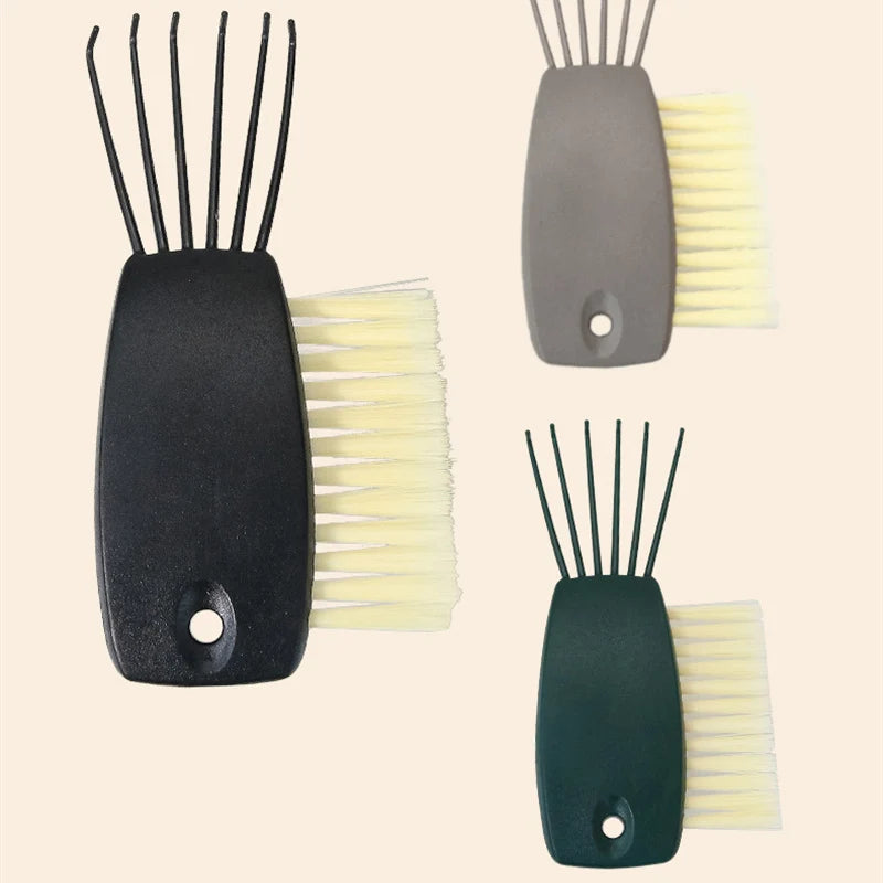 Limpiador de cepillos para el pelo, rizador, garra para el pelo, herramienta de eliminación de pelo, gancho de limpieza de metal, removedor, herramienta de limpieza de peines incrustados