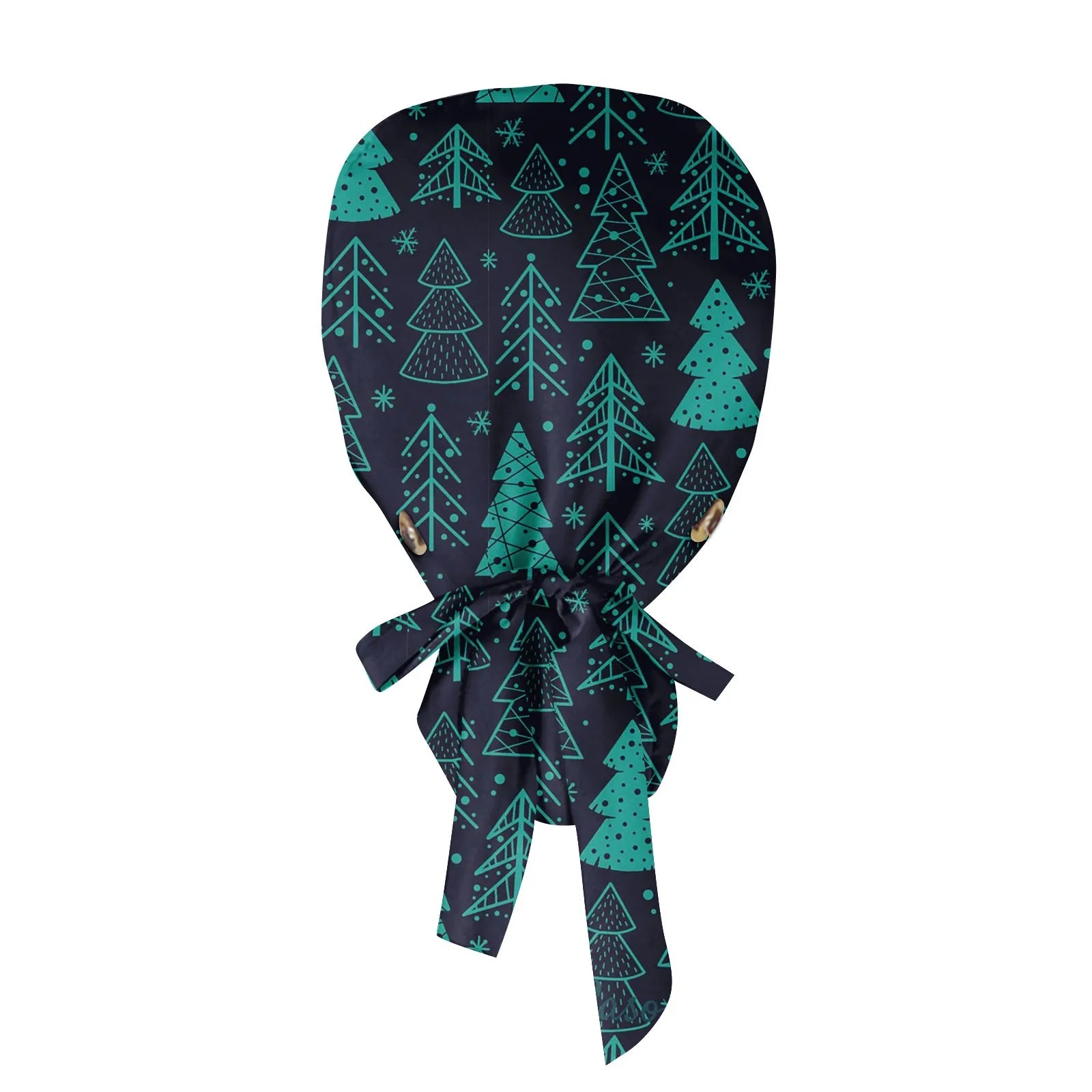 Gorro de Trabajo de Pelo Largo con Estampado Navideño a la Moda, Gorro de Trabajo Ajustable, Gorro de Enfermería para Salón de Belleza, Gorro Quirúrgico Femenino, Gorros de Enfermera