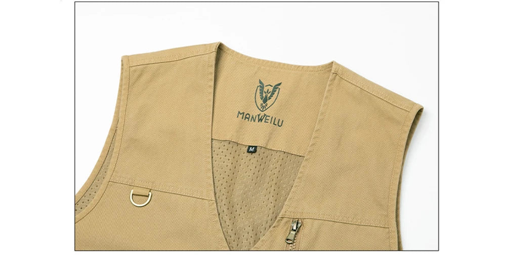 Summer Men's Lightweight Vests Outdoor Leisure Work Safari Fishing Travel Photo Hiking Waistcoats Mens Breathable Work Vests 8XL