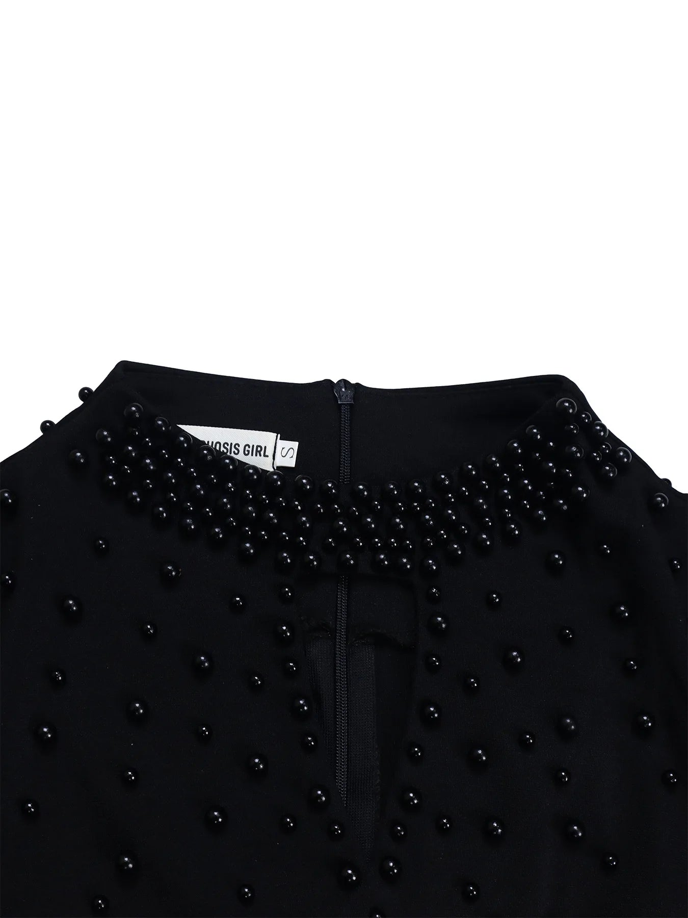 Vestido Elegante Africano para Mujer, Vestidos de Noche con Cuello Alto y Cuentas a la Moda, Vestido Delgado de Temperamento para Mujer, Vestidos Casuales de Manga Larga