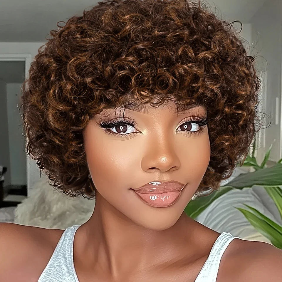 Jerry Curly Pixie Wig