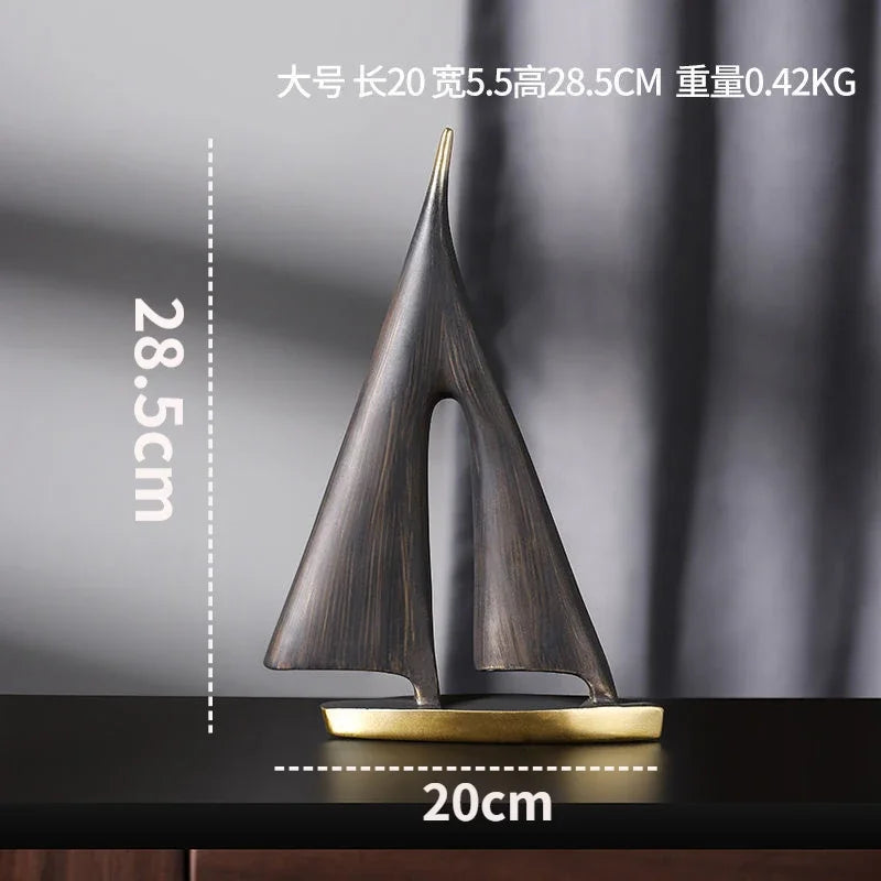 Voilier à voile lisse, décoration de maison, décoration de salon, chambre à coucher, décoration de bureau, cadeau artisanal en résine