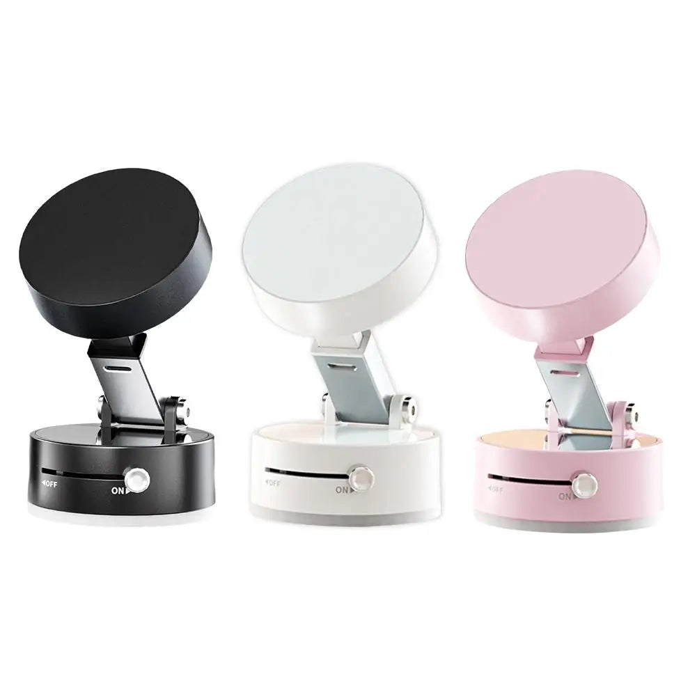 Double Sided Suction Cup Magnetic Phone Holder Lazy Multi-functional Foldable Storage Holder Vacuum Suction Phone Holder