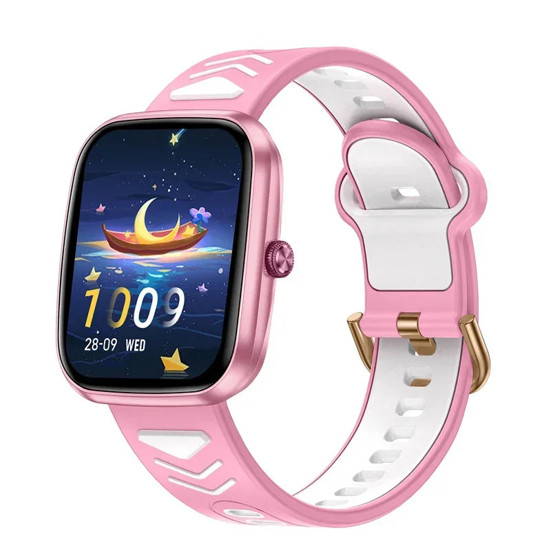 Montre connectée pour enfants, écran tactile HD de 1,75 pouce, bracelet connecté pour jeux et musique, cadeau idéal pour garçons et filles, compatible avec iOS et Android
