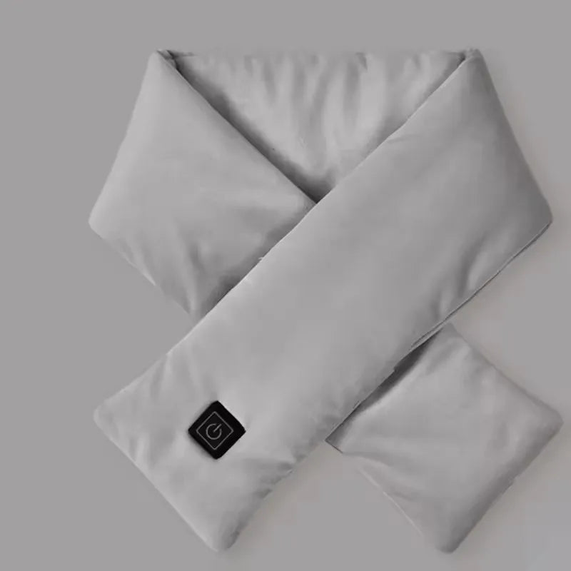 Écharpe chauffante USB pour femmes et hommes, 3 niveaux de température, polaire lavable, chauffe-cou électrique, piles non incluses, idéale pour le camping