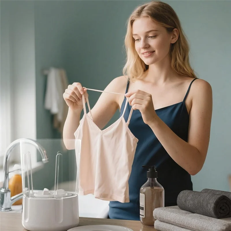 ASWUT-Underwear Washing Machine, Rechargeable Mini Portable Washer Compact Design For Deep Cleaning Of Underwear, Baby Clothes