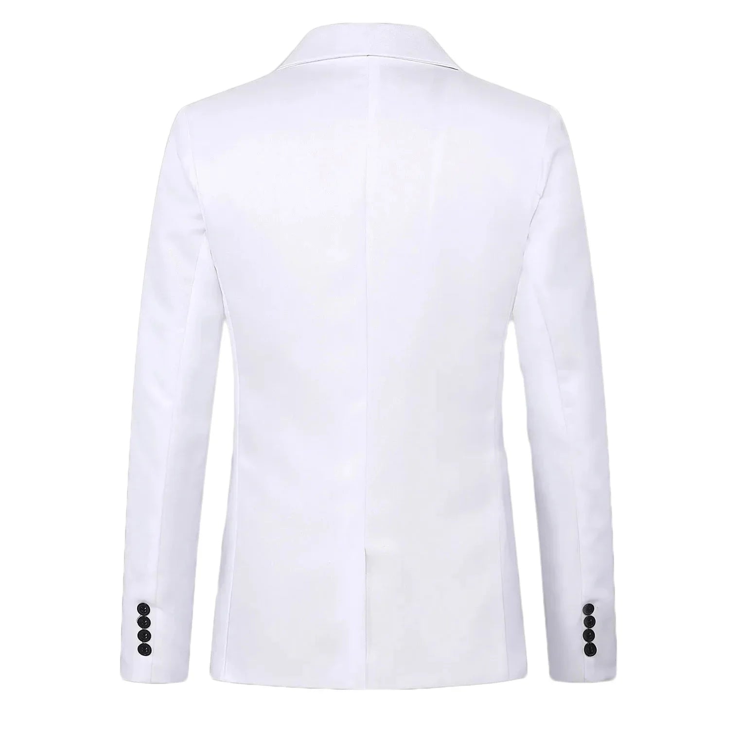 Chaqueta tipo traje boutique de ocio de moda para hombres, informal de otoño, corte ajustado, sin planchado, con un solo botón, color liso, blusa formal
