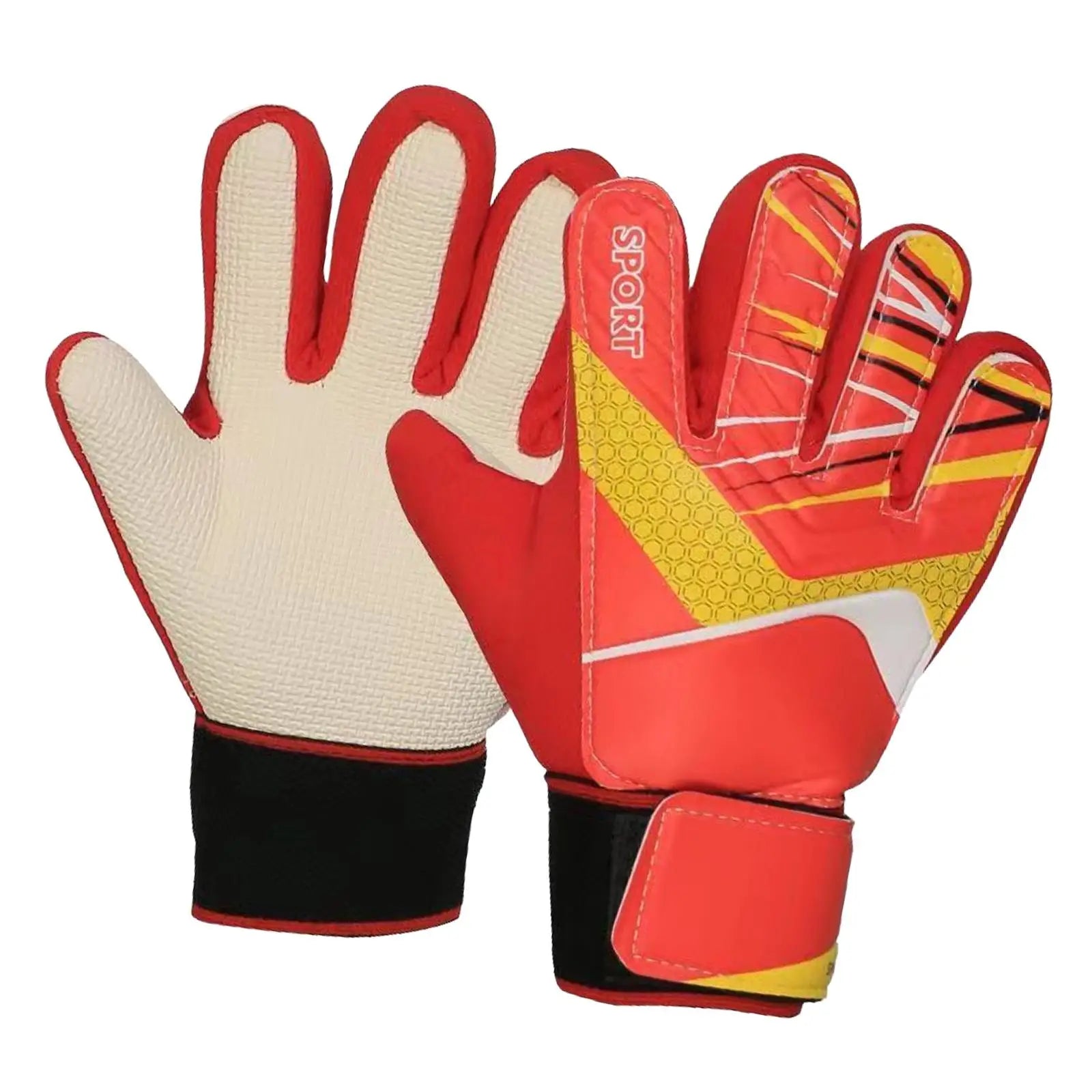 Guantes de portero de fútbol para niños Principiante Suministros deportivos de moda Regalo Niños y niñas Mitones protectores antideslizantes ligeros