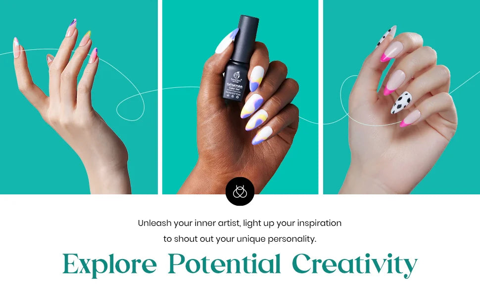 Uñas a presión francesas coloridas con diseños, uñas postizas a presión de cabeza cuadrada larga, pegamento simple portátil para uñas, uñas postizas