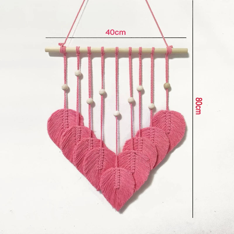 Décoration murale de maison de style bohème faite à la main, décoration suspendue pour pièce