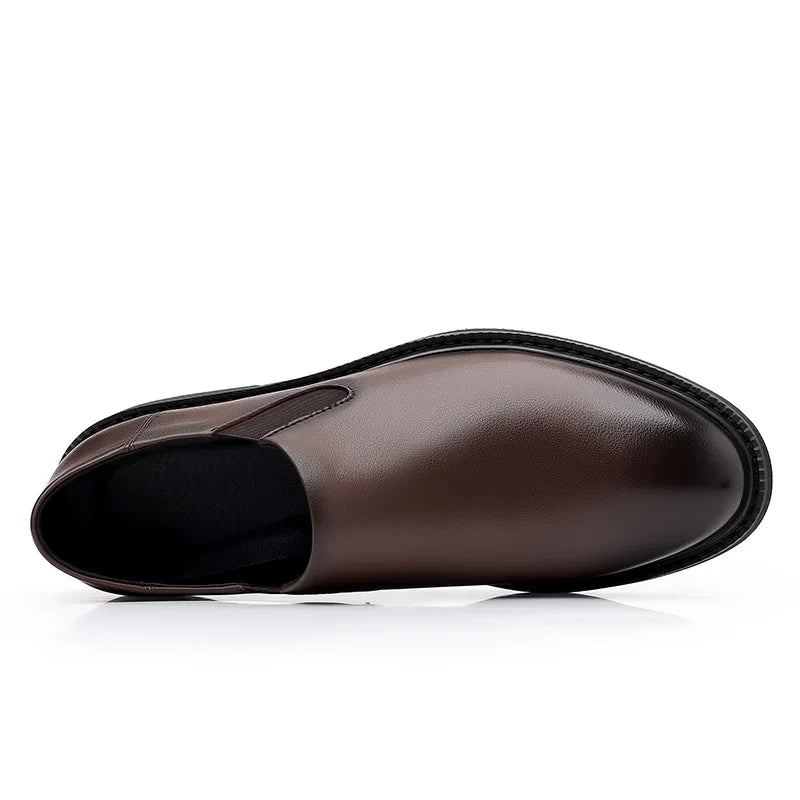 Zapatos formales italianos para hombre, zapatos de vestir de negocios de cuero para boda, zapatos Oxford para hombre, zapatos de oficina Scarpe Uomo Eleganti