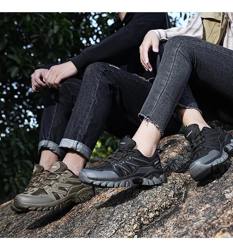 Zapatillas de Senderismo para Mujer y Hombre, Zapatos de Trekking al Aire Libre, Botas de Escalada, Acampada, Antideslizantes, Impermeables, para Caminar, Correr y Entrenar