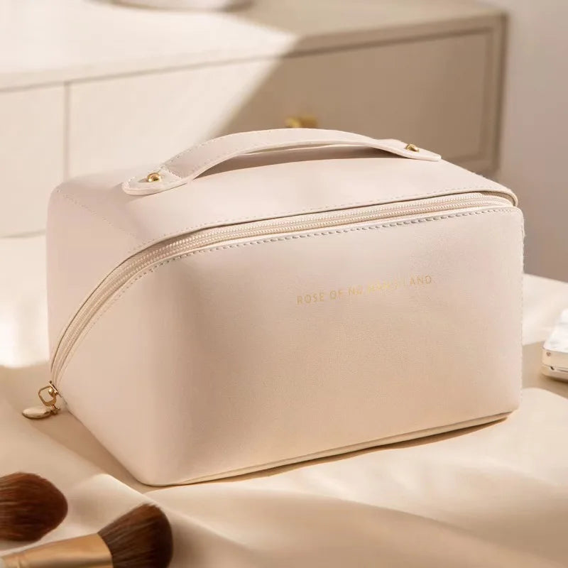Neceser de Maquillaje para Mujer, Estuche de Maquillaje, Bolsa de Almacenamiento, Caja de Lujo para Mujer, Bolsa Organizadora de Cosméticos con Cremallera para Viajes, Regalo de Navidad