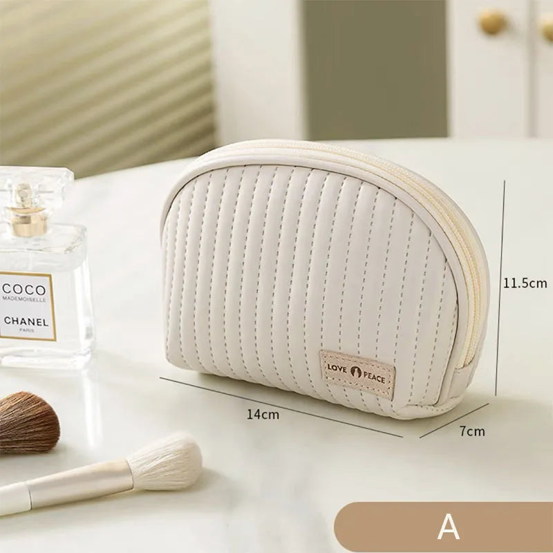 Bolsa de maquillaje de gran capacidad, estuches de cosméticos para mujer, organizador de maquillaje, neceser de belleza portátil, artículos de viaje esenciales, neceser de aseo.