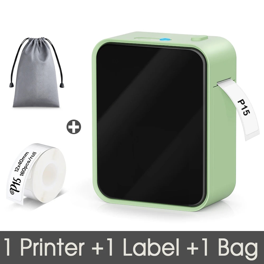 Imprimante d'étiquettes Pristar P15, mini-étiqueteuse portable sans encre Bluetooth, similaire à l'étiqueteuse D30 D11 D101 D110, imprimante thermique
