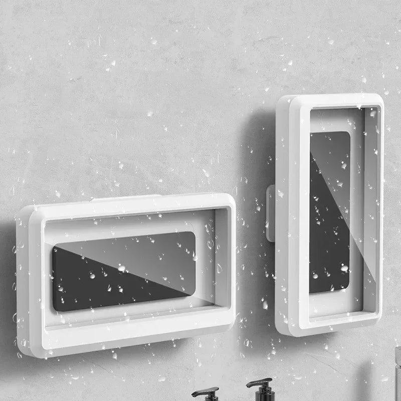 Étui de téléphone portable étanche et antibuée, rotatif à 360°, pour salle de bain, douche, support de téléphone, étanche, peut être touché, téléphone de douche