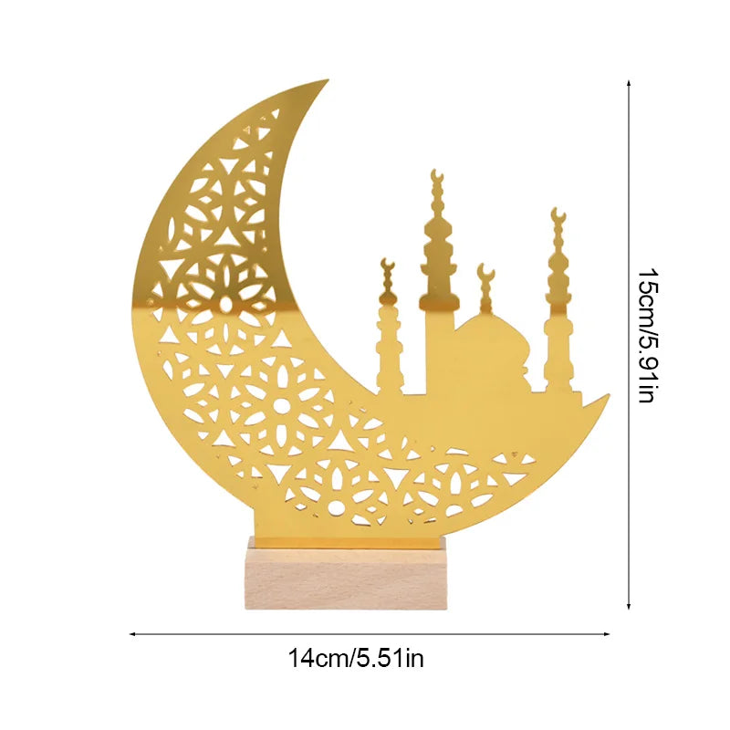 Décoration en acrylique pour Ramadan Mubarak, décoration pour la maison, fête musulmane islamique, cadeau de l'Aïd al-Adha