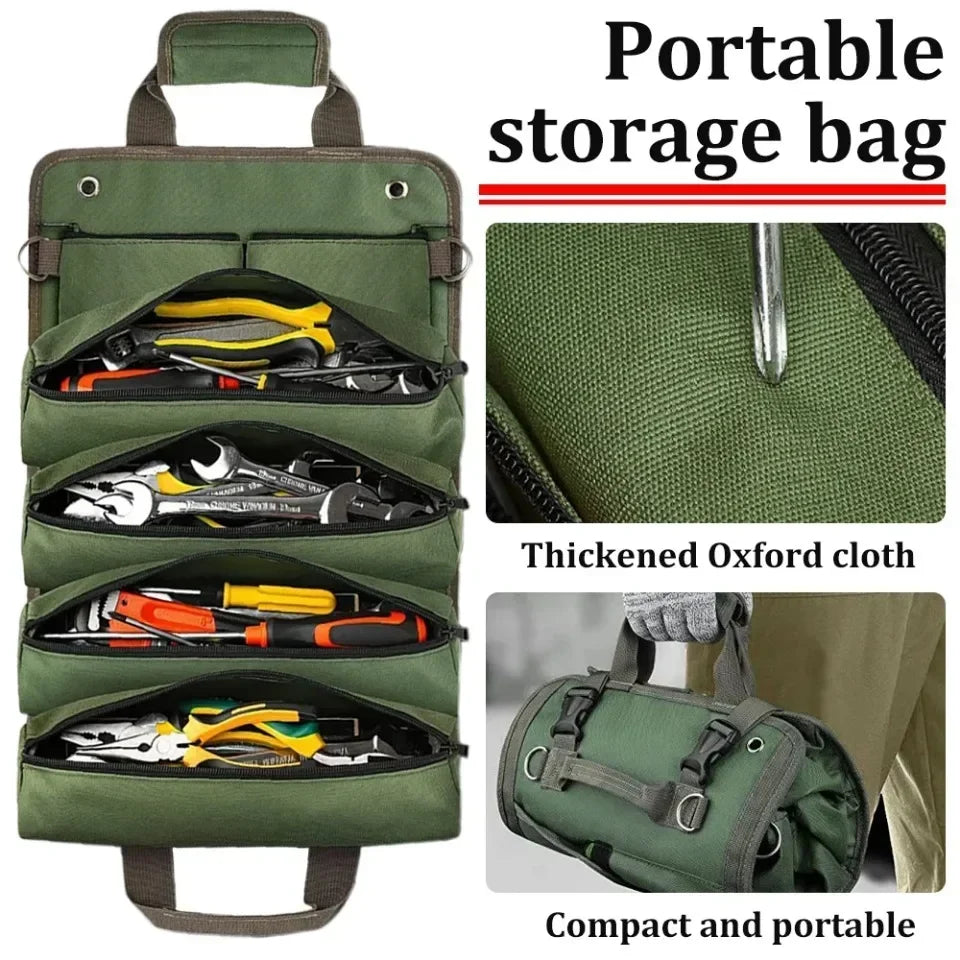 Hardware Tool Bag Portable Storage Container Oxford Waterproof Organizer Bags Outdoors Professional Multi-Pocket Organizer Pouch