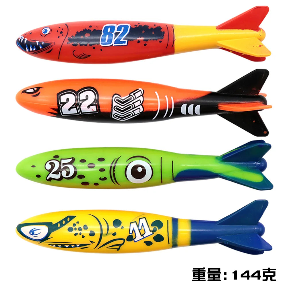 Juguetes de natación y buceo para niños con peces y delfines, boya para piscina, búsqueda del tesoro, buceo, diamantes de agua, juego de juguetes acuáticos para niños, juego reutilizable de regalo