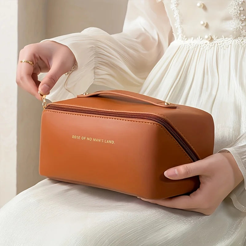 Organizador de maquillaje, bolsa de aseo para mujer, estuche de maquillaje, bolsa de almacenamiento, caja de lujo para mujer, neceser, bolsa organizadora con cremallera para viaje