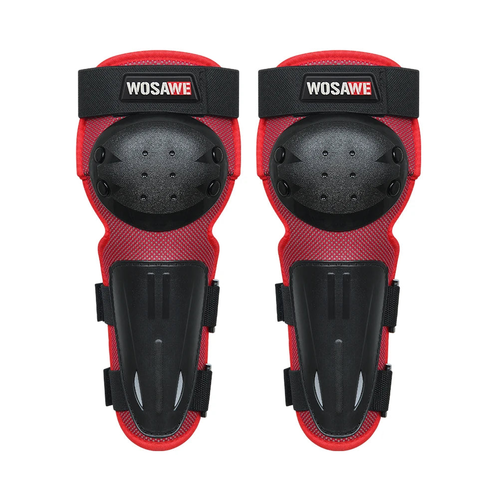 WOSAWE Ensemble de protections pour enfants, quatre genouillères, coudières, protège-coudes, pour enfants, jeunes, VTT, moto, motocross