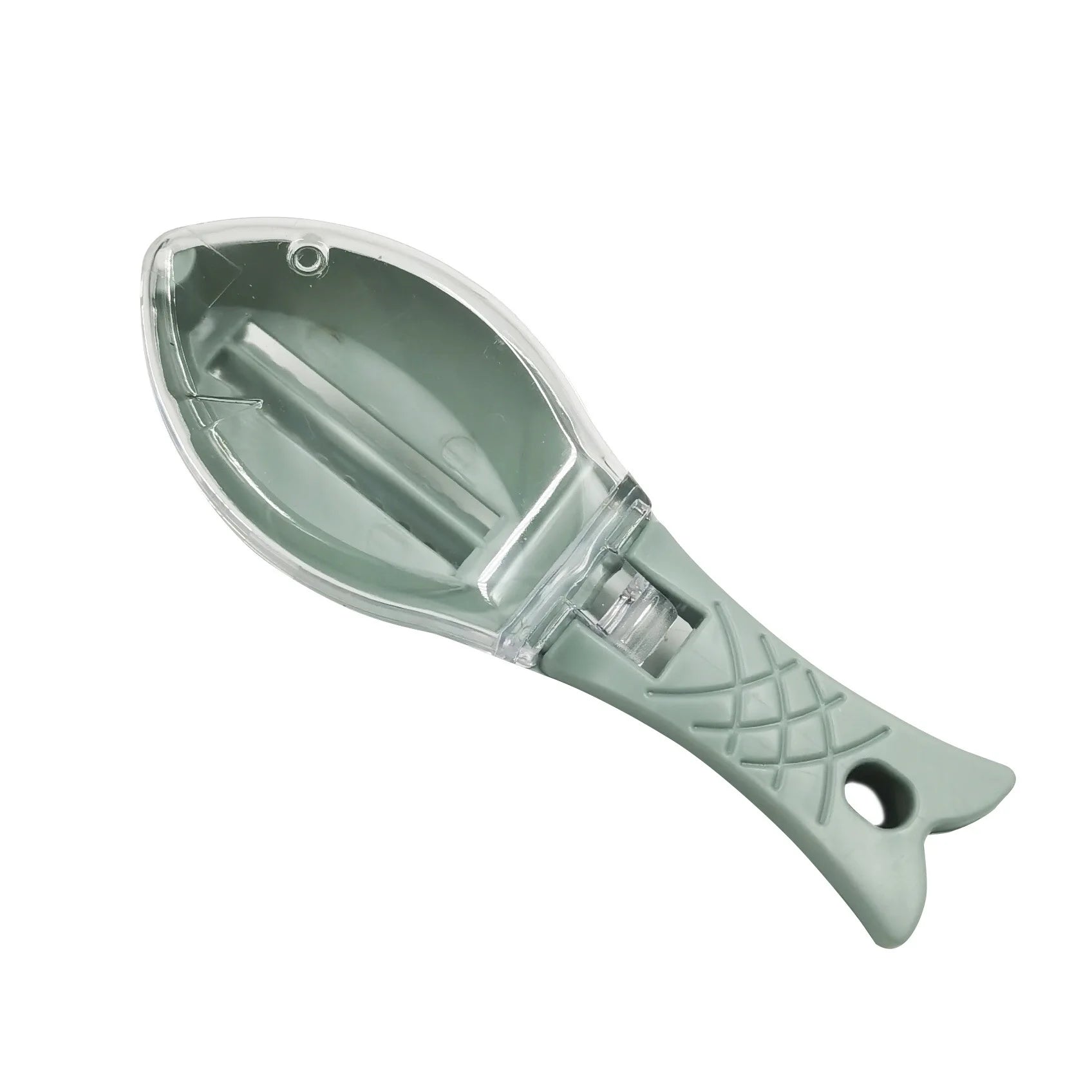 Raspador de escamas de pescado con tapa para báscula de cocina, raspador manual de escamas, descalcificación, herramientas de cepillado para pesca