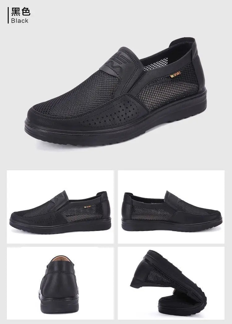 Zapatillas casuales de verano 2025 para hombre, de malla transpirable con suela gruesa, asequibles y con envío gratis