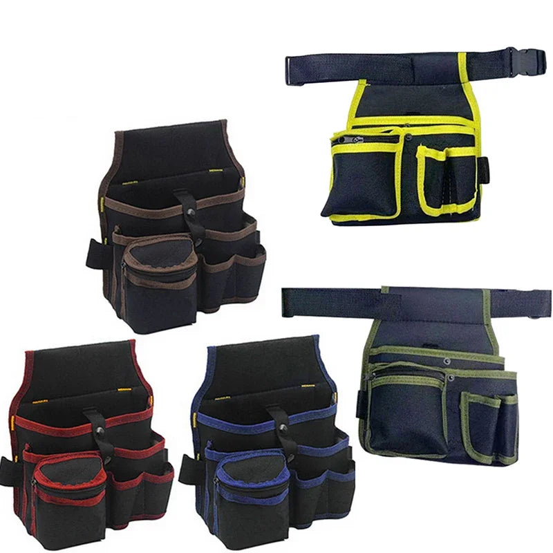 Bolso de almacenamiento de herramientas multifuncional, bolsa de cintura para electricista, kit de herramientas, taladro, bolsa de cintura, llave inglesa, destornillador, bolsas organizadoras de herramientas de ferretería