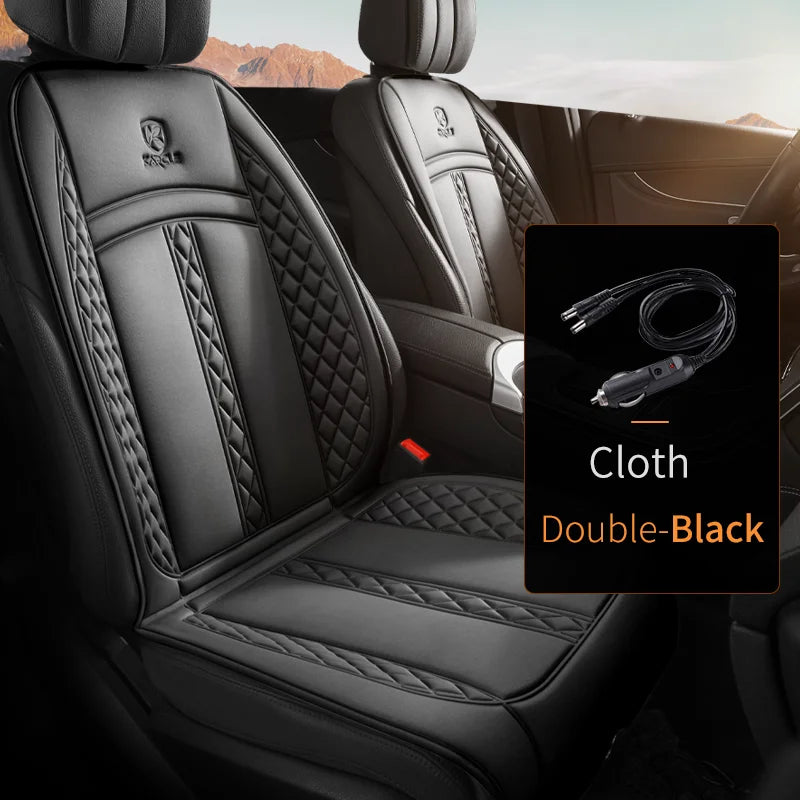 Almohadilla térmica universal de 12 V para asiento de coche, funda suave y calefactable para asiento de coche, protector de asiento de coche cálido de invierno de ancho mejorado, accesorios para coche