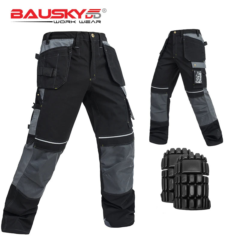 Pantalones de trabajo de hombre Craftsman, nuevos, de alta calidad, con múltiples bolsillos, pantalones de trabajo, ropa de trabajo de mecánico