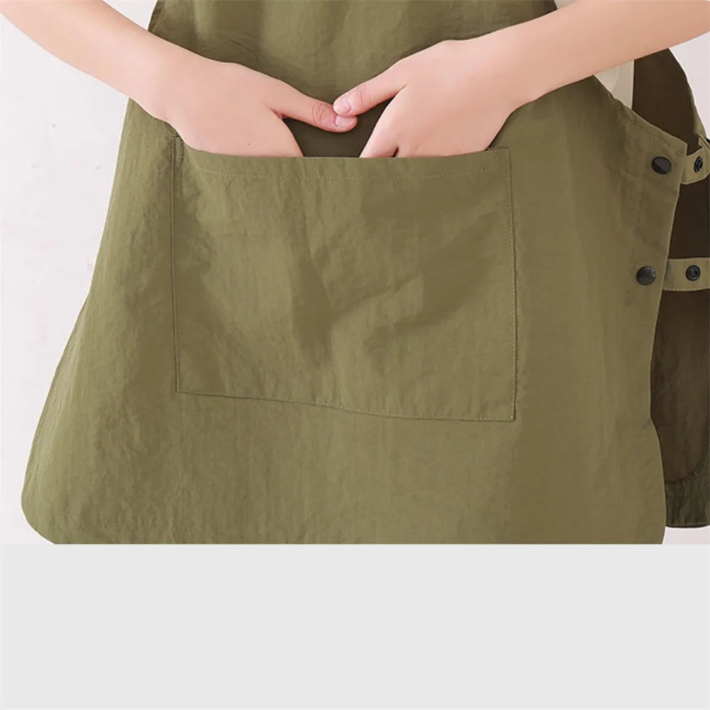 Delantal tipo chaleco impermeable, nailon antiincrustante, sin mangas, unisex, para cocina doméstica, ropa de trabajo para barbería y cafetería