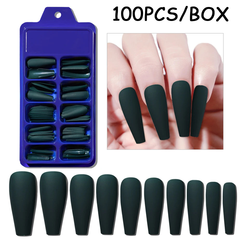 150/100/24Pcs Pink Matte French Press On Nail Tips Soft Full Cover Fake Nails Oval Almond False Nails Natural Extension Manicure