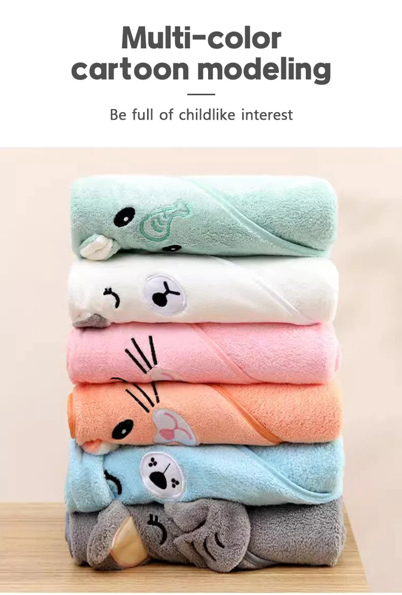 Linda Toalla de Baño para Bebé, Suave y Absorbente, Envoltura para Recién Nacidos, Mantas para Bebés Niñas y Niños