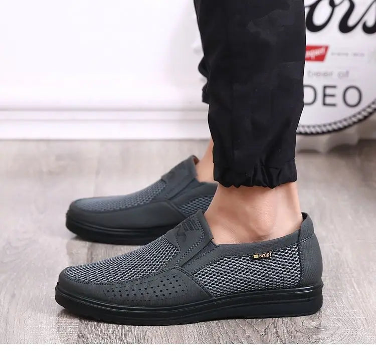 Zapatillas casuales de verano 2025 para hombre, de malla transpirable con suela gruesa, asequibles y con envío gratis