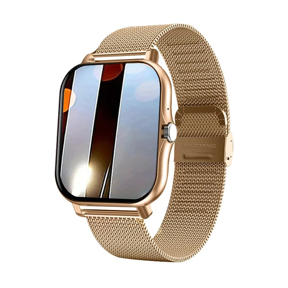 Smartwatch para teléfono Android. Pantalla a color de 1,44 pulgadas, táctil, llamada Bluetooth, carga magnética.