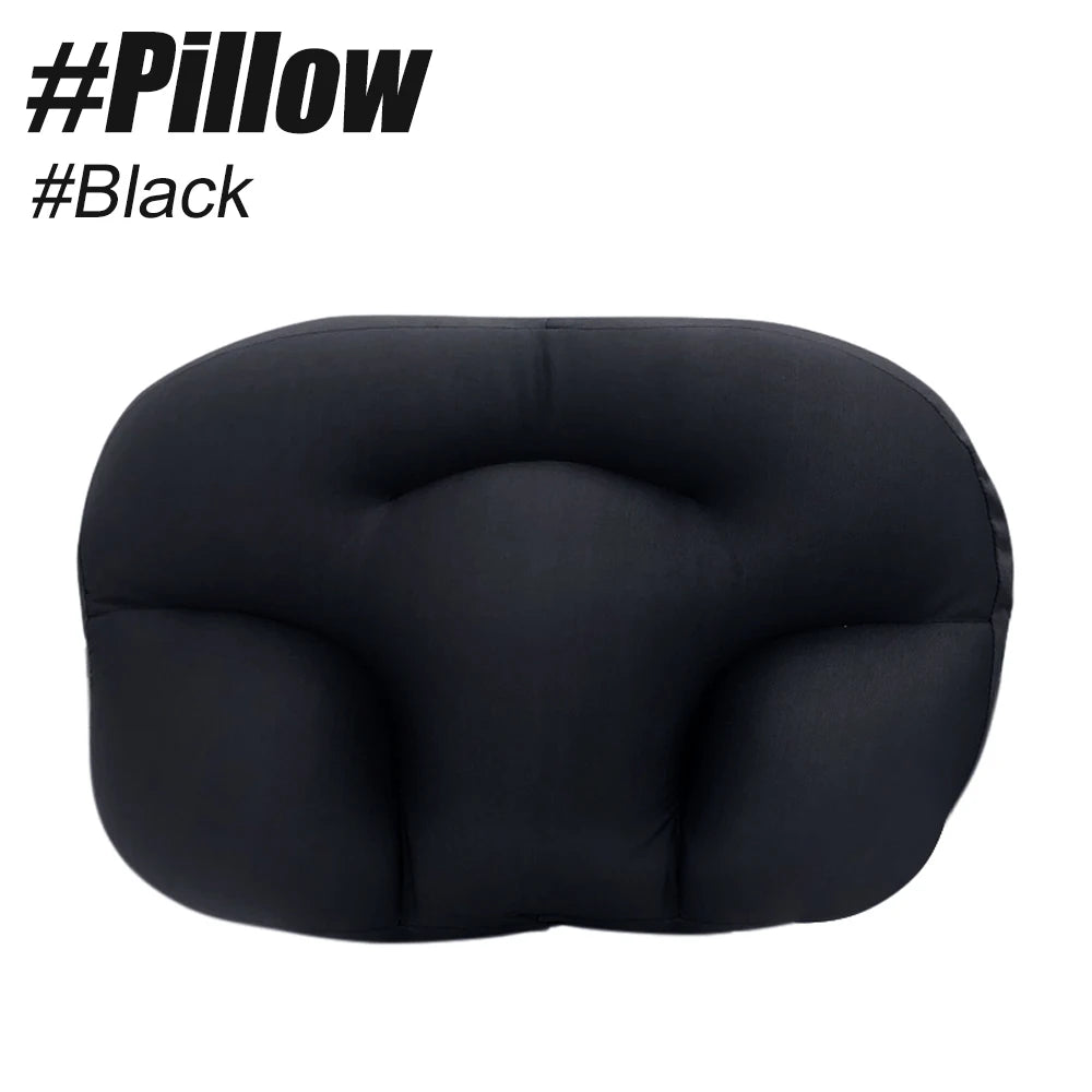Masajeador de cuello Almohada de tracción cervical para dormir, Almohada de partículas de espuma para sueño profundo - Almohadas para dormir de lado y de espalda para camas