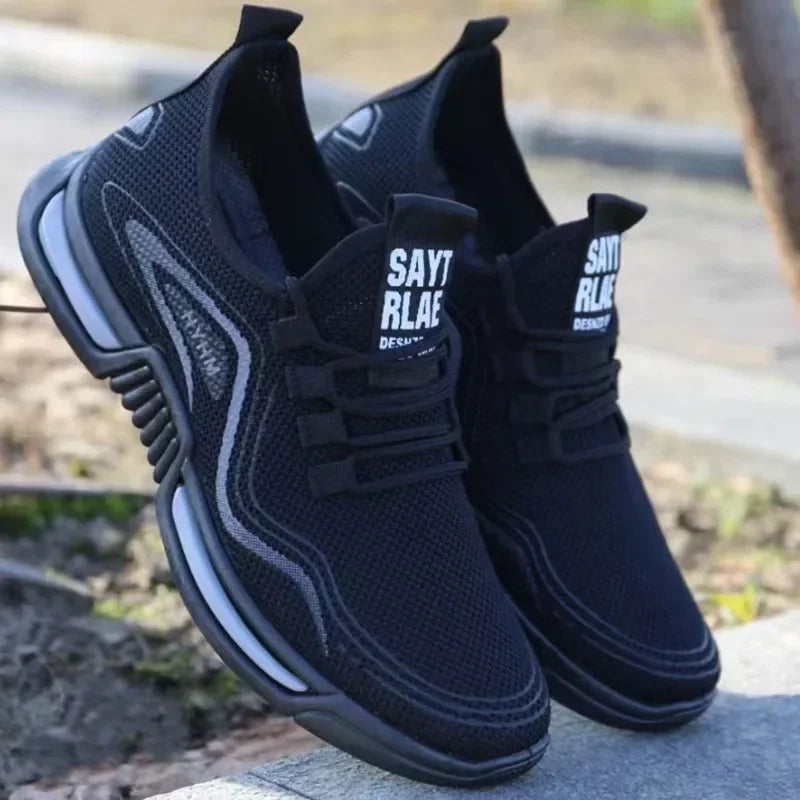 Zapatos de hombre, zapatillas deportivas sin cordones, deportivas de moda para hombre, calzado deportivo para correr, transpirables para gimnasio, entrenamiento, tenis, antideslizantes para ejercicio