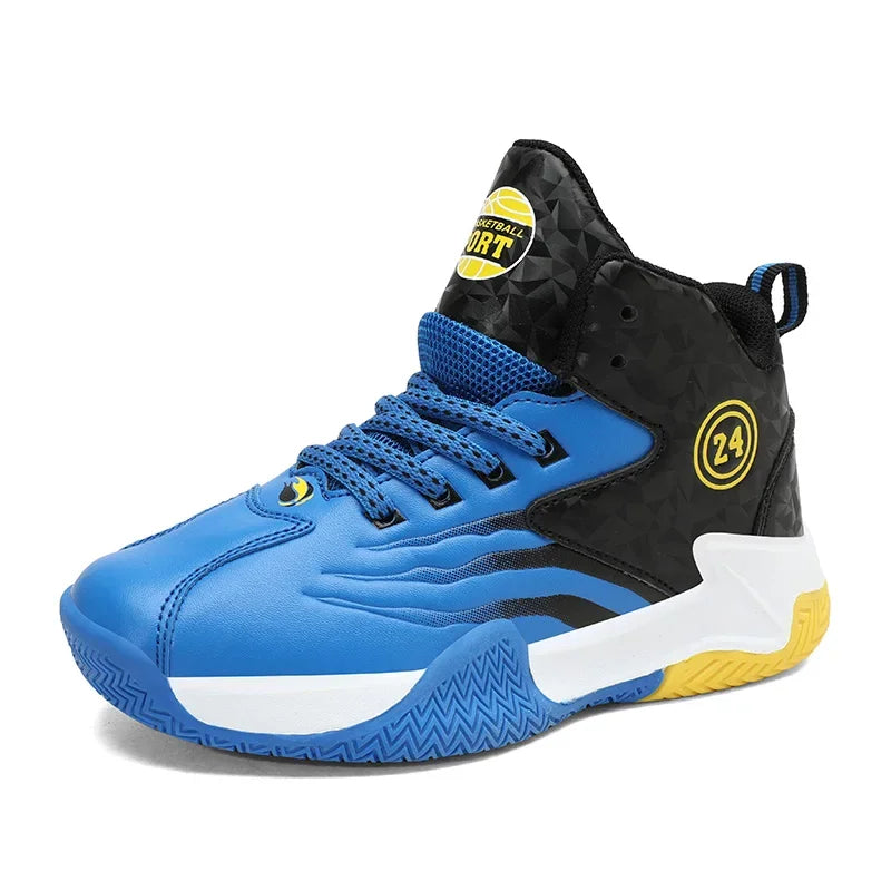 Zapatillas de baloncesto para niños con hebilla giratoria