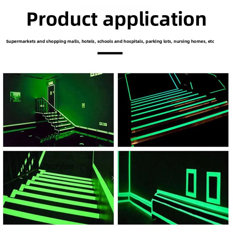 Fluorescent Safety Stair Tape