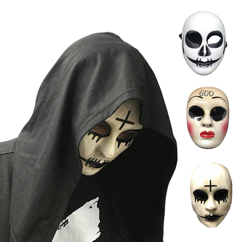 Party Anonymous Masks Halloween Movie Theme Face Masks For Adult Cosplay Film Costume Props Mask Horror Mask Gift For Kids